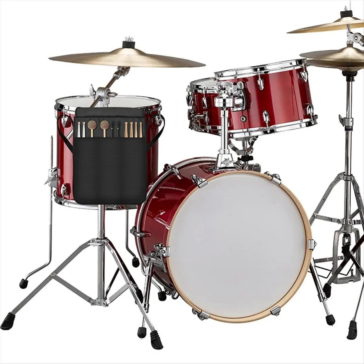 ♬◤Popular Style  ◥ Drum Stick Bag Drum Sticks Holder for Drumstick Mallets Brushes Carrying Storage Bag Drumstick Hanging Bag wi