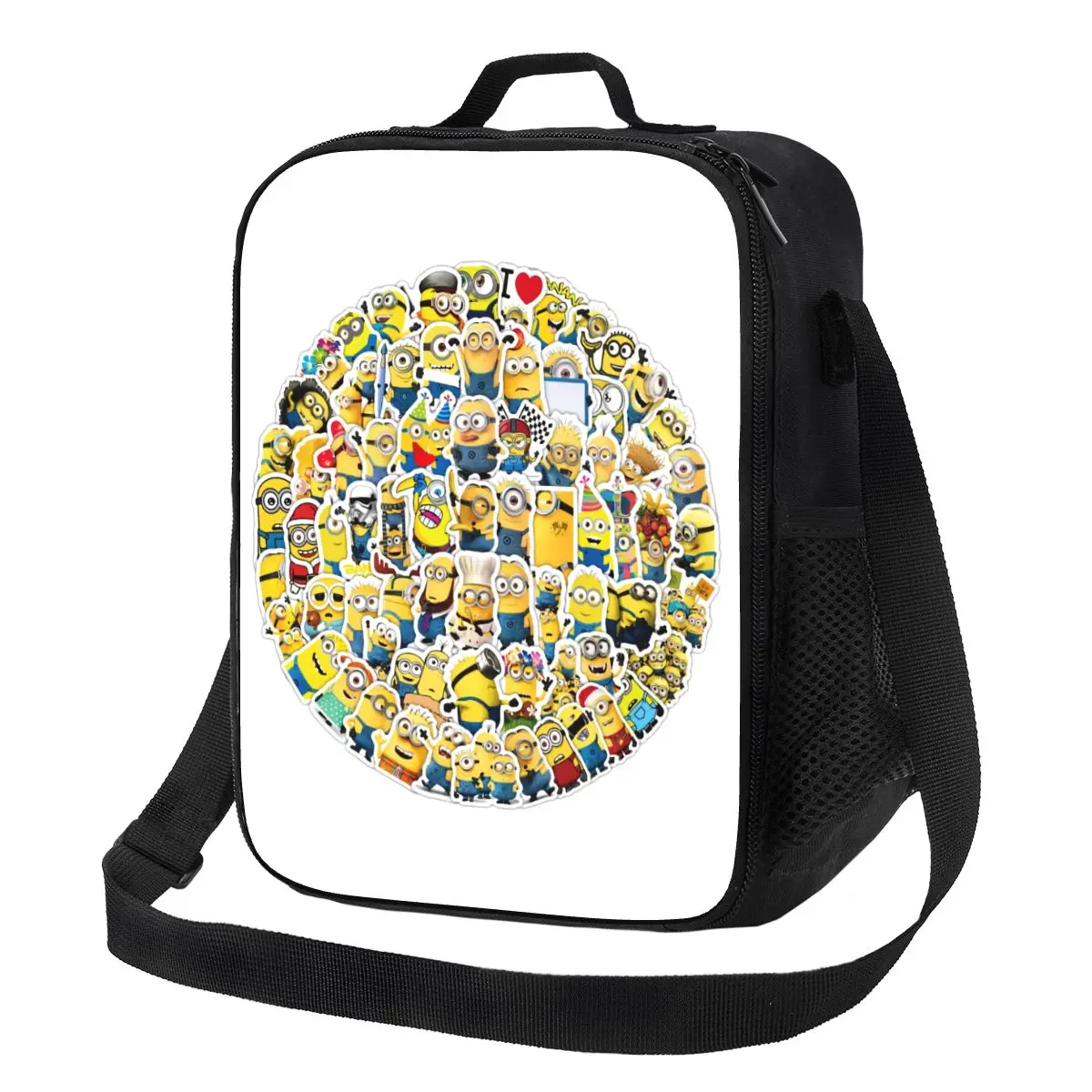 

Индивидуальные термосумки для обедов с аниме-персонажами M-Minions, водонепроницаемые, для школы и офиса, термоконтейнеры для бенто, для женщин и мужчин