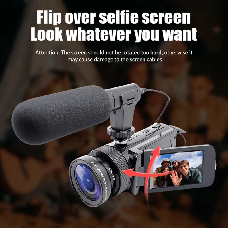 REPLA-Digital Camera With External Microphone 16MP Digital Camera Digital Camera For Family Photography