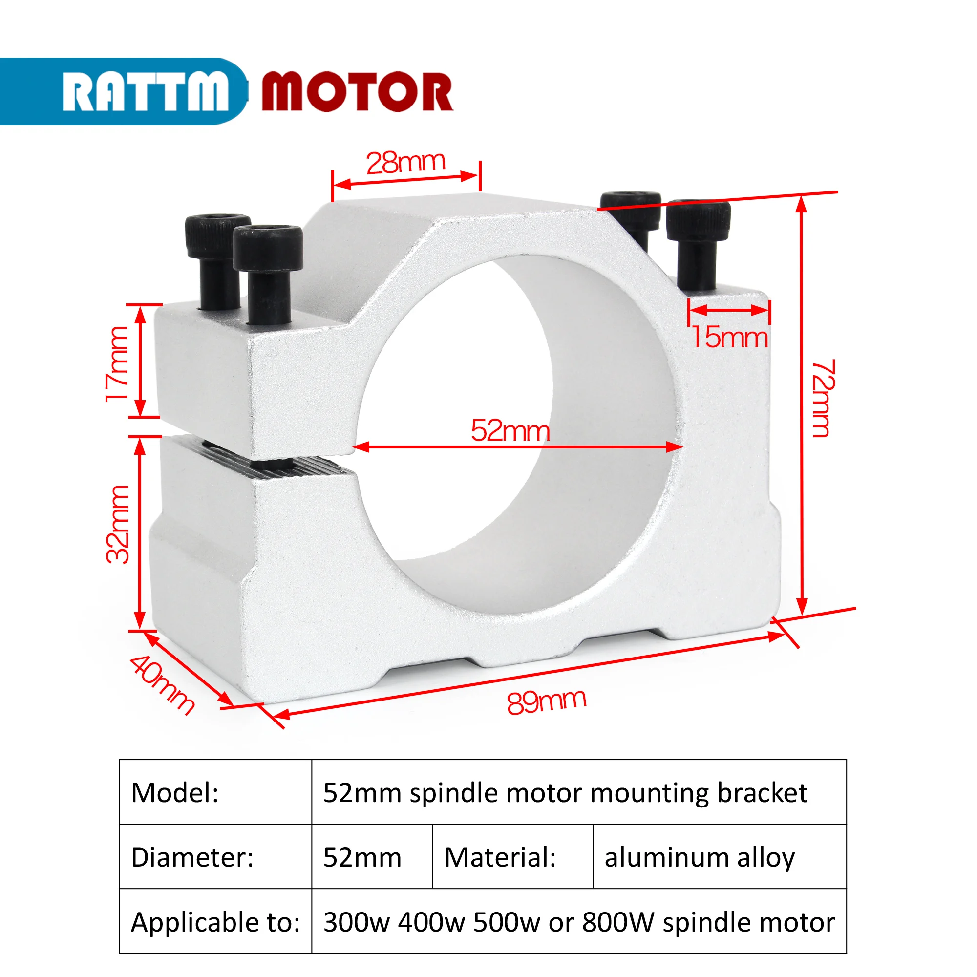 Imagem -05 - Cnc dc ar Refrigerado Spindle Motor Kit Controlador de Velocidade Governador com Fonte de Alimentação 800w 52 mm 20000rpm 110v 220v Er11