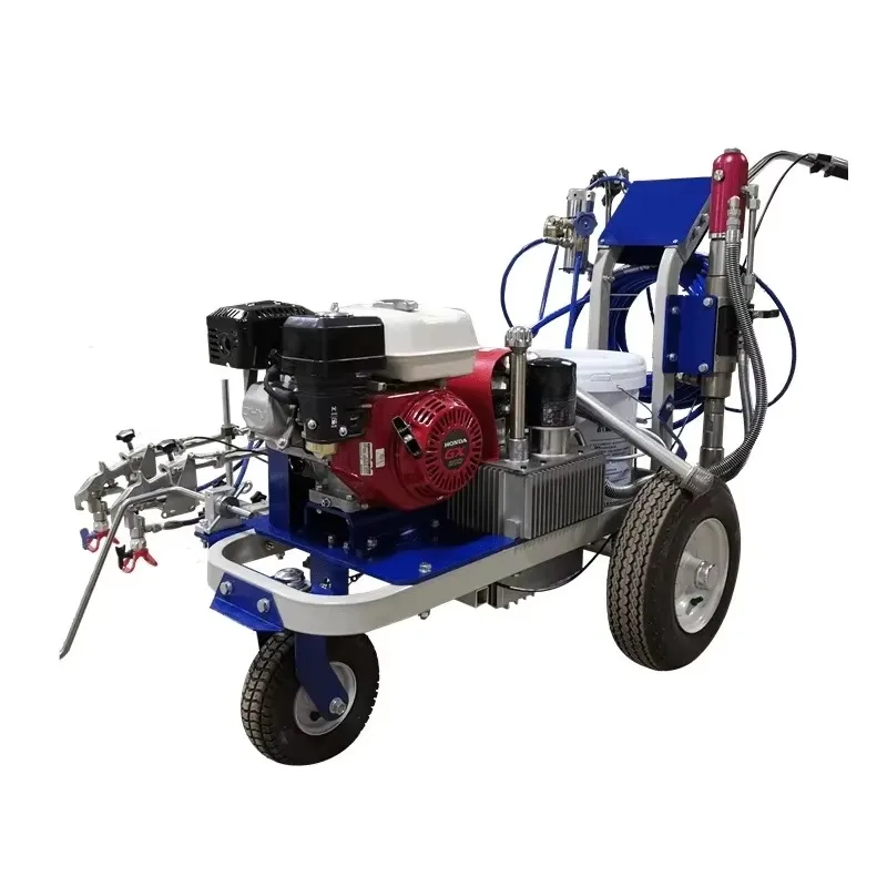 Doppelpistolen-Doppeldüsen-Kaltlack-Handspritzgerät Hochdruck-Airless-Kaltspritzmaschine für Linienmarkierung Straßenmarkierungsmaschine SW-5E