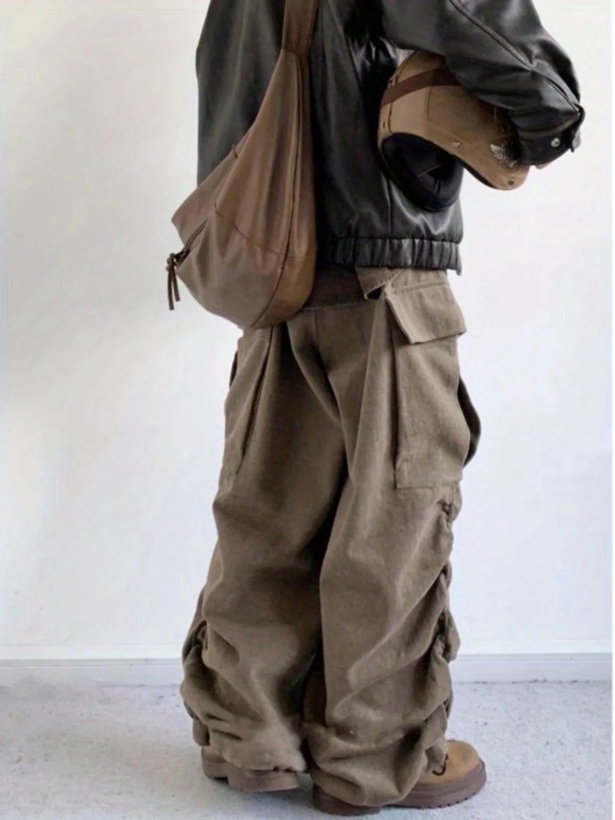 

Spring Autumn Japanese Retro Color Workwear Casual Pants Men's College Sle Neutral Straight Leg Long Trousers