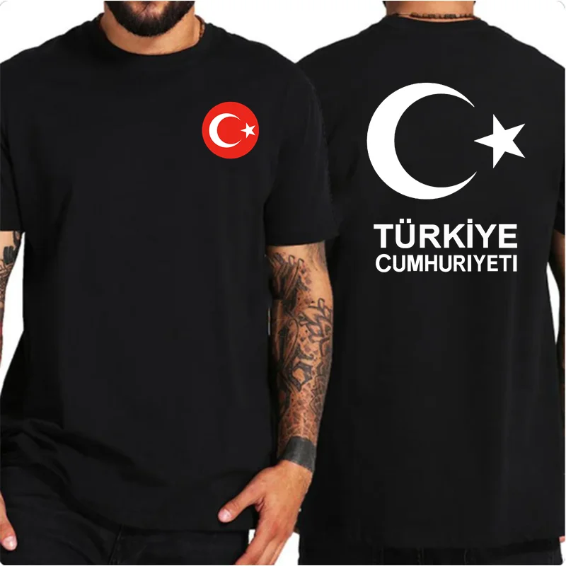 Front Back Printed Turkey T Shirt Casual Footballer Legend Soccers Tee Shirt Funny Turkish Flag T-shirt Gokturk Flag Turk Tshirt