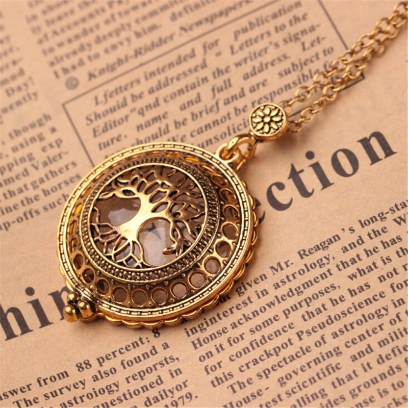 Special Design Necklace Magnifier Vintage Chain Magnifying Glass Necklace Pendant Grandma Gift Metal Antique Gift