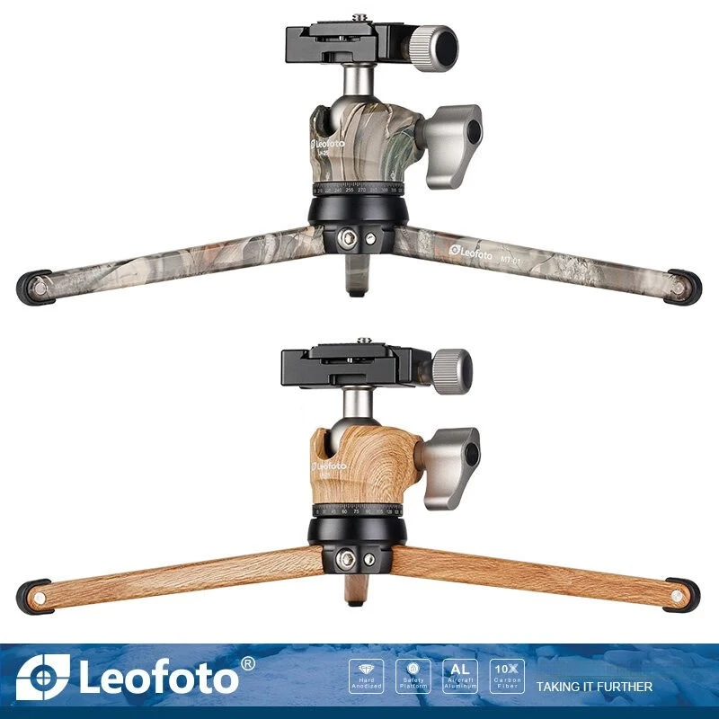 

Leofoto MT-01+LH-25 Desktop Mini Rosewood Edition Camo Tripod Head Kit