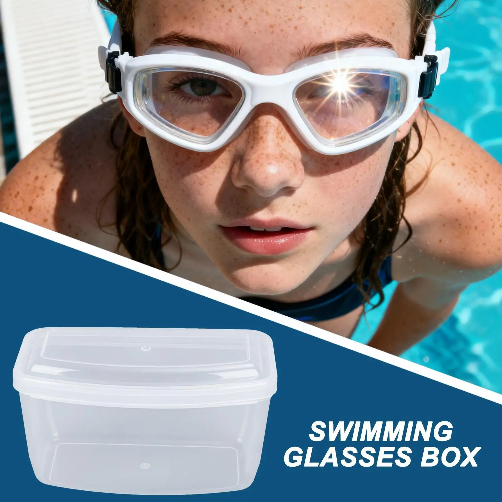 Diving Mask Storage Box Large Capacity Anti Scratch Swimming Goggle Case Snorkeling Gear Carrying Bag Protective Hard Case