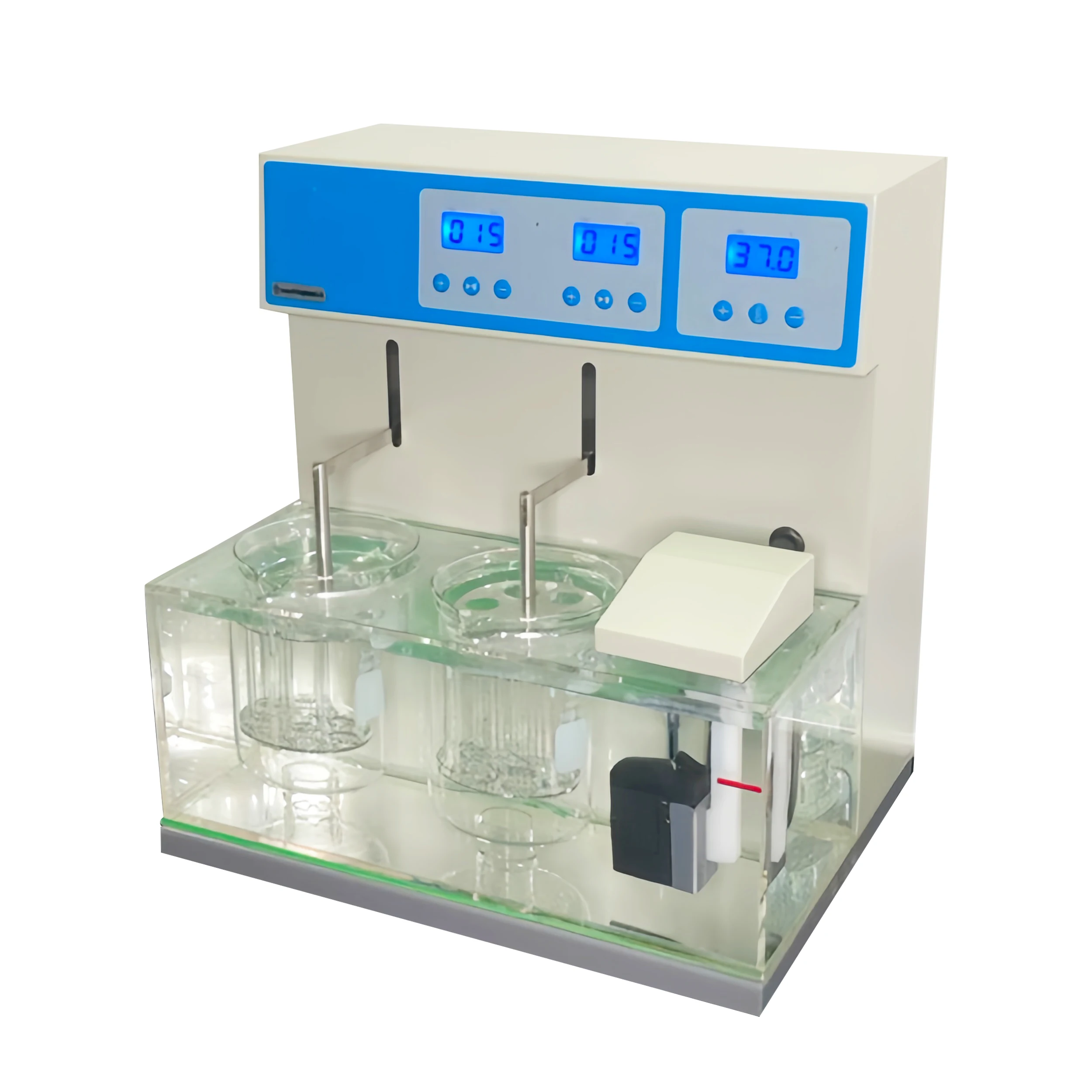 Lab Stainless Steel Four-Usage 4 Basket 1000ml Auto Diagnose Alarm Test Apparatus Time Limit Tablet Disintegration Tester
