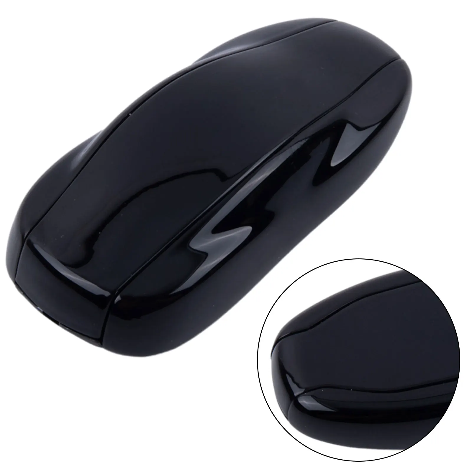 

For Tesla Model 3/Y Remote Control Key PC Black Durable Practical To Use Induction Recognition/Easy To Install