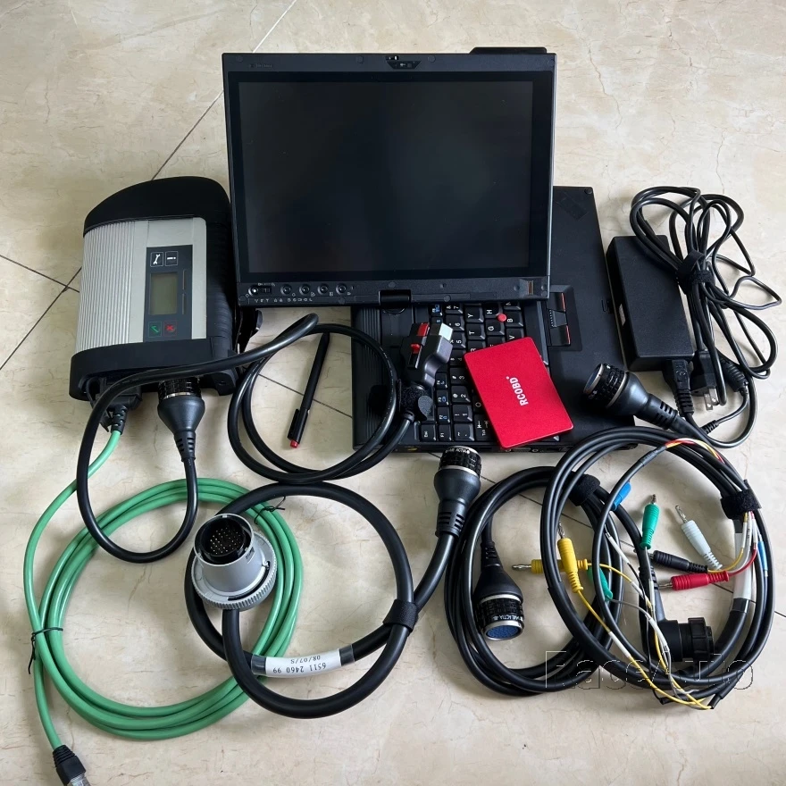 

X220T i5 laptop 2024 New MB Star C4 SD Connect Obd2 Scanner Star diagnosis C4 Mercede-s Ben-z Diagnostic Tool Support C4 Doip