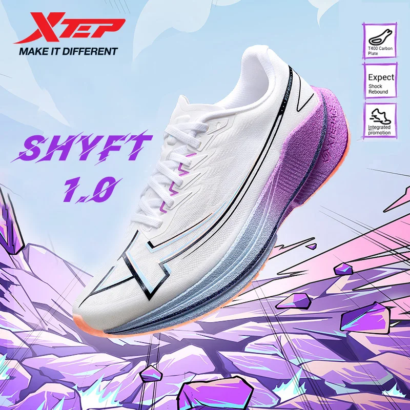 

Xtep Shyft 1,0 профессиональные кроссовки для мужчин, лето 202, марафонские амортизирующие гоночные кроссовки из карбоновой пластины 875319110083