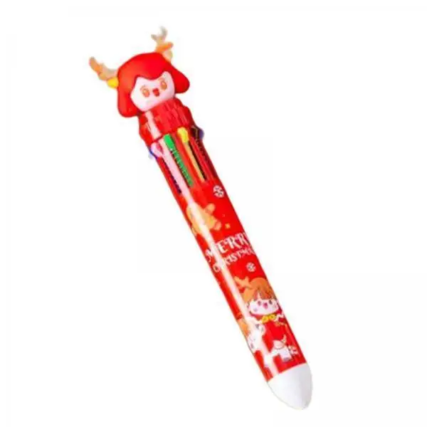 

Multifunction 10 Color Ballpoint Pen Colorful Shuttle Pen Cute Cartoon Design for Kids Students Office Drawing and Writing