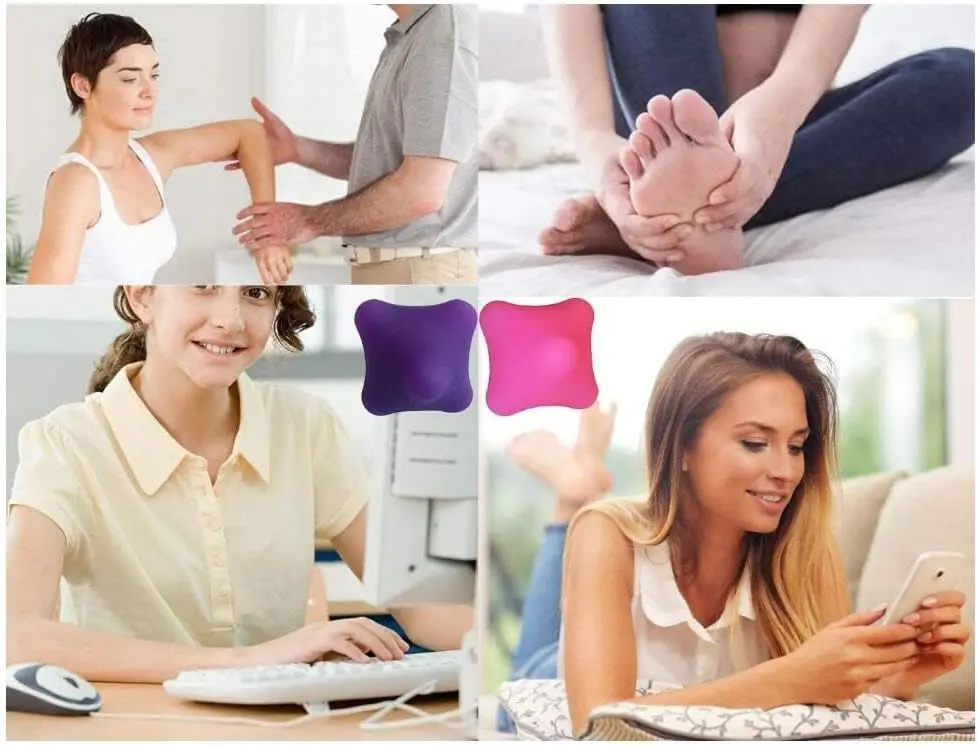 Deep Tissue Trigger Point Massage Balls for Hand, Foot, Back, Shoulder & Body Pain Relief - 2 Pack view 6