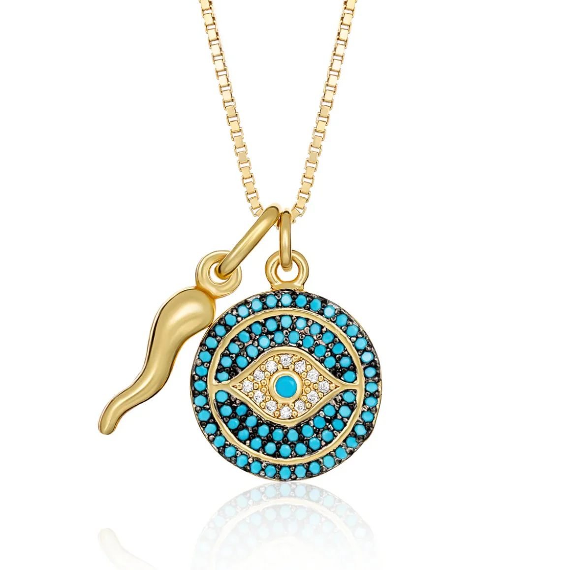 occhio-evil-eye-and-cornicello-necklace-custom-name-on-the-back-personalized-turquoise-necklace-3d-luxury-jewelry-gift-for-wife