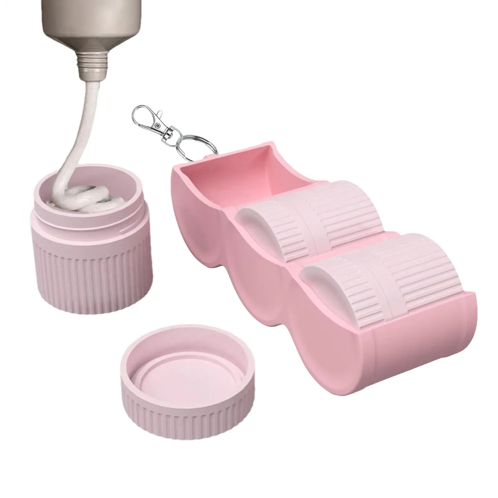 

Small Containers for Travel Size Refillable Leak-Proof Portable Makeup Traveling Storage bag Empty Cosmetic Jar packaging bottle