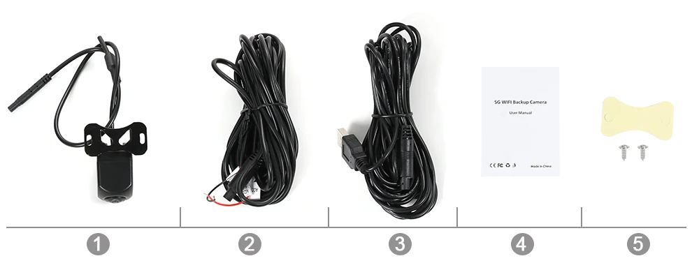 Carsanbo Auto WLAN5 Kamera Drahtlose Rückfahrkamera Frontkamera USB-Stromversorgung 5V Drahtlose Kamera – Detail 10