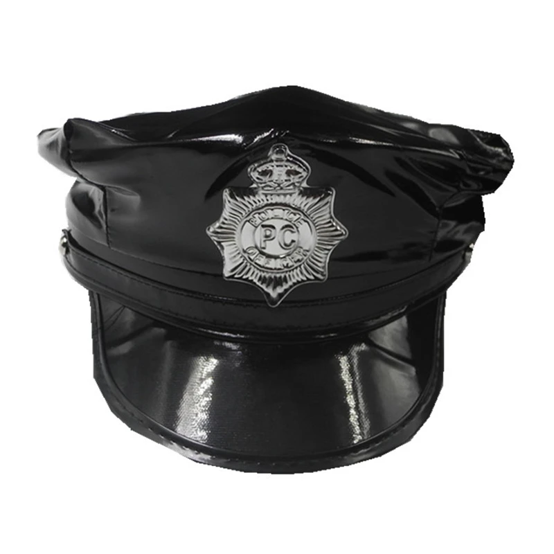 Designer Brand Men\'s and Women\'s Octagon Play Police Hat Cospla Dance Party Show Props Birthday Party Caps for Men Free mail