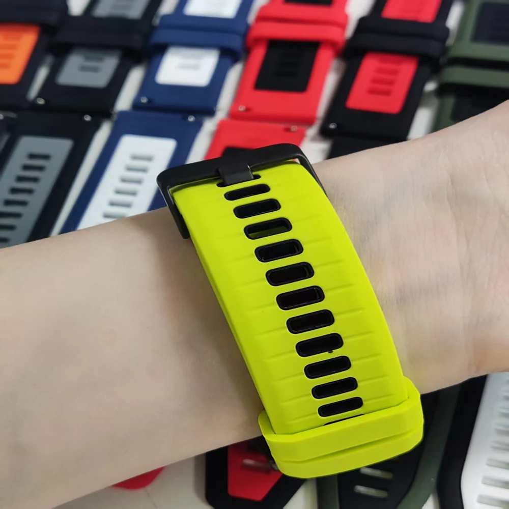 الرياضة الفرقة ل Huami AMAZFIT BIP 5 4 3Pro U/Pace التوازن سوار GTR/GTS 4 3 mini/Active 2 سيليكون 22 مللي متر 20 مللي متر حزام الملحقات