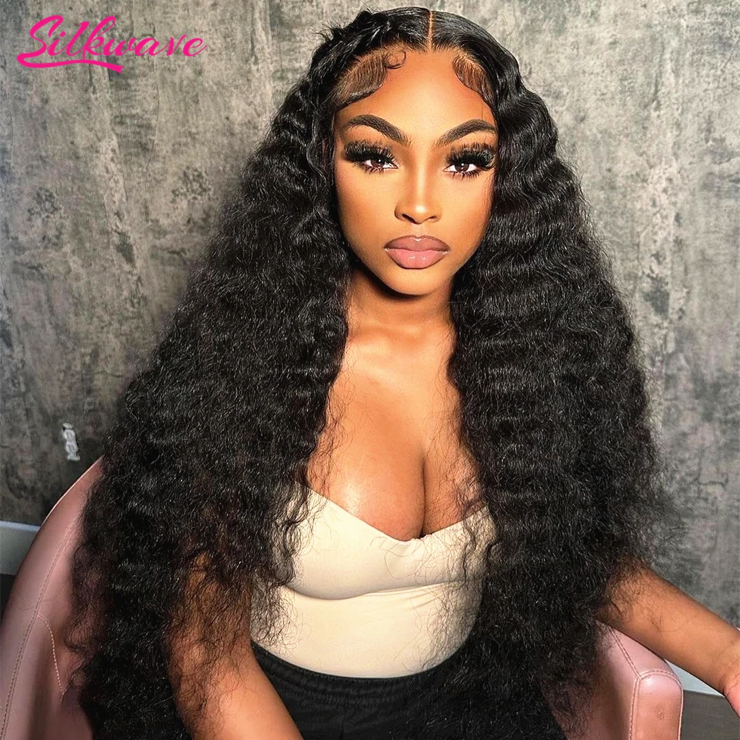 

13x6 HD Loose Deep Wave Lace Frontal Wig Brazilian Curly Water Wave 40Inch 13x4 Lace Front Wig 5x5 RemyWigs For Black Women