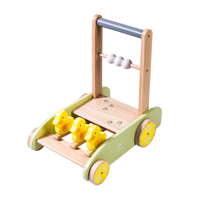 Preschool Toddler Wooden Pretend Play Duck  Baby Walker Toys for Kids