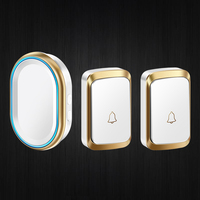 CACAZI Intelligent Wireless Doorbell Kit Smart Door Bell 300 Meter Home Waterproof Cordless Ring Dong Chime House Calling Button