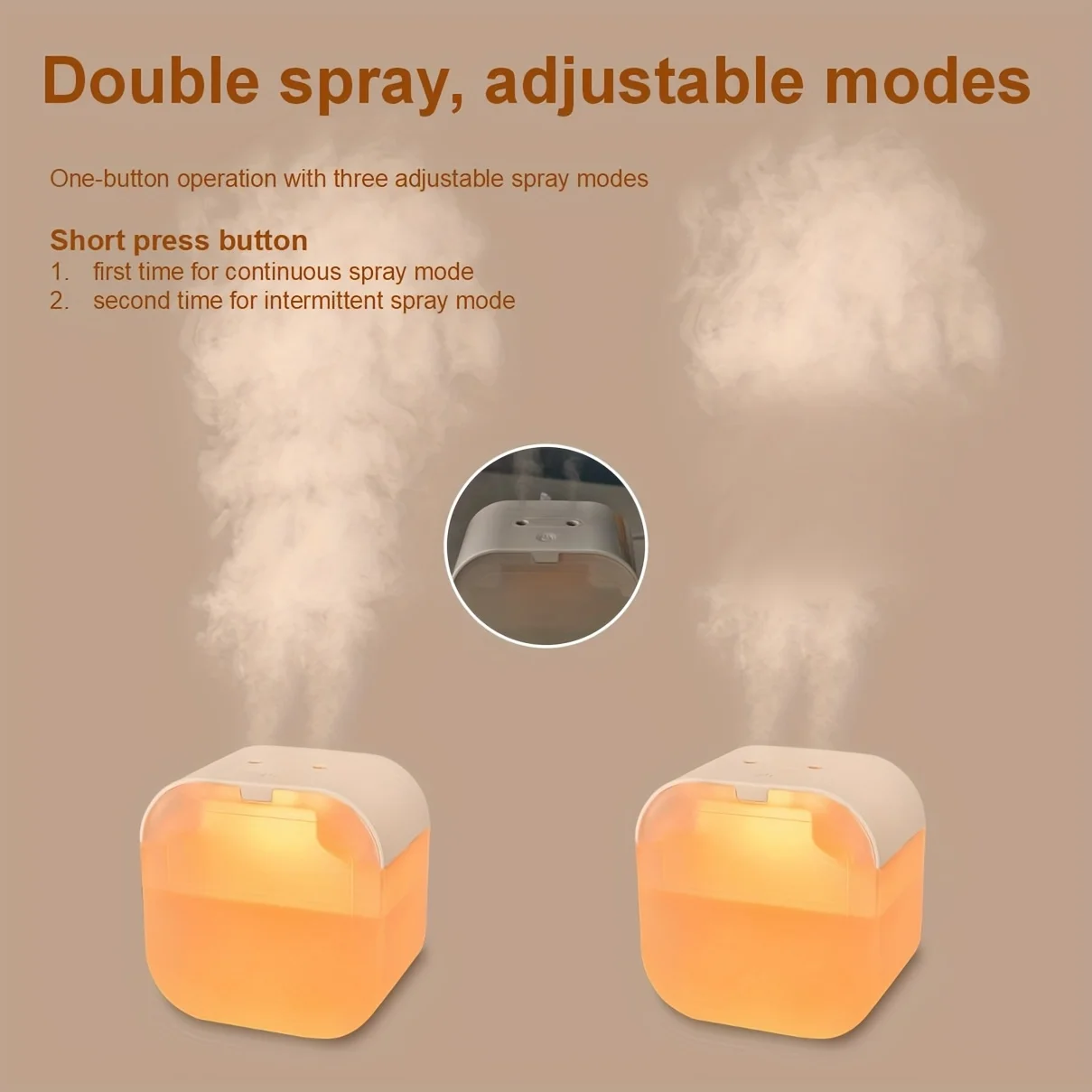 Humidifier household bedroom dual spray large capacity humidifier colorful water-based aromatherapy machine