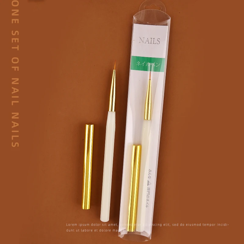 Juego de 12 Uds de Arte de uñas profesional japonés delineador de extensión de Gel UV cepillos planos Kit de pluma de dibujo de pétalos de flores para manicura