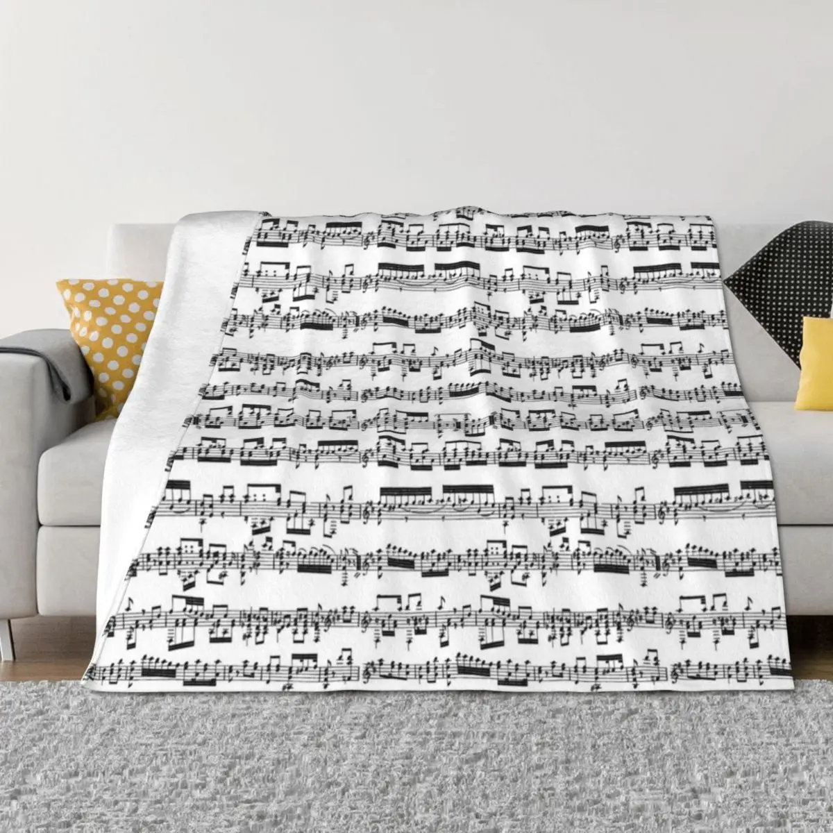 

Sheet Music Throw Blanket Vintage For Decorative Sofa Thermals For Travel for babies Blankets