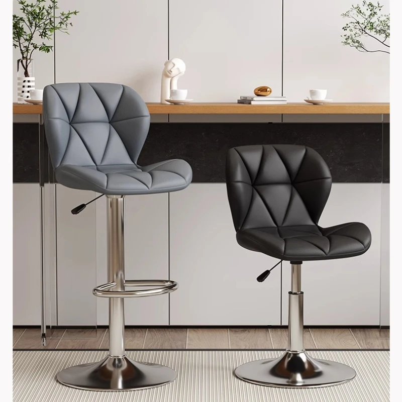 كرسي بار قابل للتعديل، مقعد مرتفع مريح للمنزل، بار كاريوكي بار، كرسي بار الاستقبال، مكتب الاستقبال في الفندق، كرسي مرتفع لأمين الصندوق #6