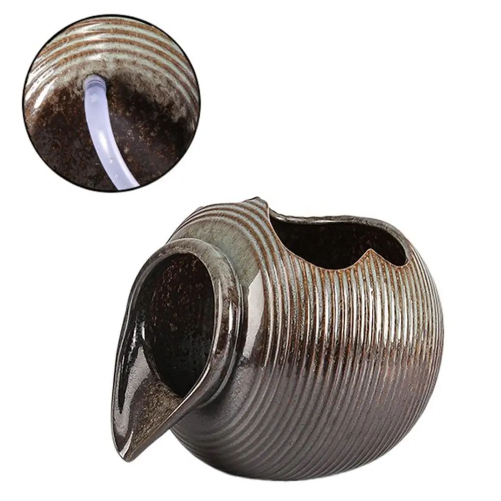 

Top Opening Circulating Water Clay Pot Decorative Flower Pots Open Ceramic Tank Easy To Clean Lightweight