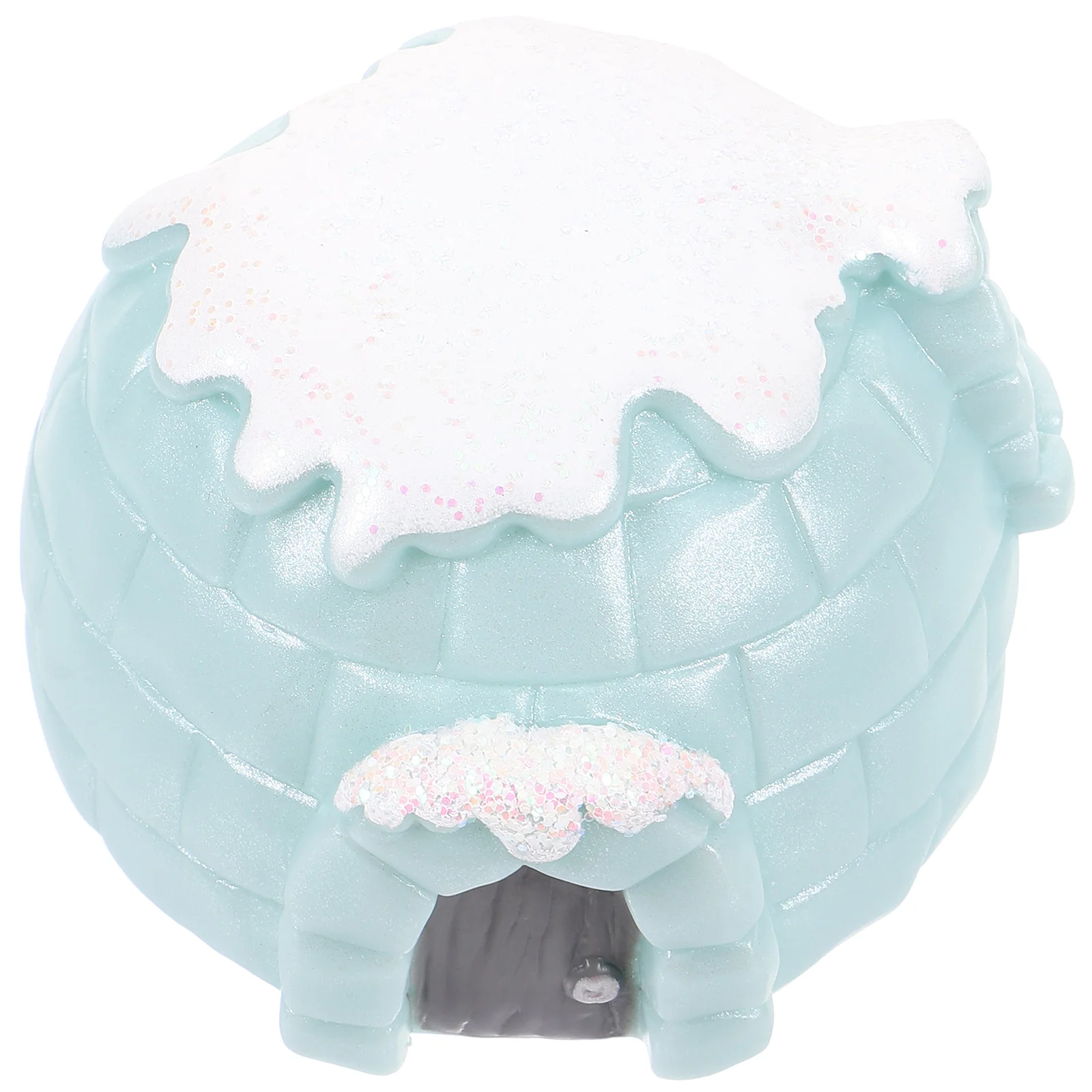 

Igloo naments House Decor Winter Decorative Ice House Model Christmas Plastic Craft LED Solar Garden Indoor Statue