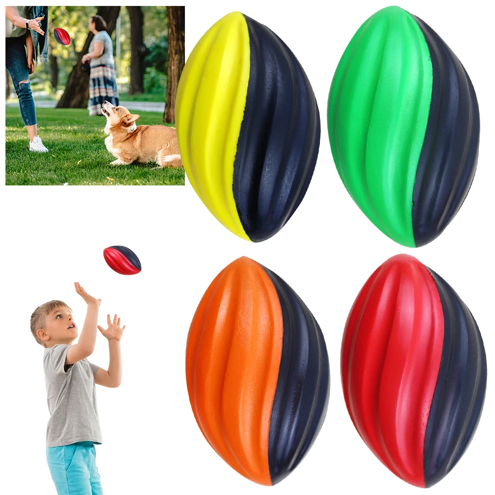 Slow Rebound Spiral Rugby Ball Toss & Kick Practice Reusable Rugby Indoor Or Outdoor Use Rugby Toy For Team Activities for Kids