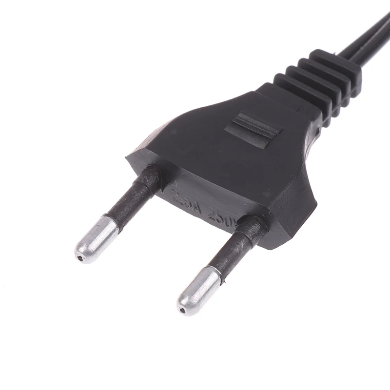 1Pc EU Plug Double Port Charging Cable 220V 110V Power Cord For Flashlight Charger Replacement view 3
