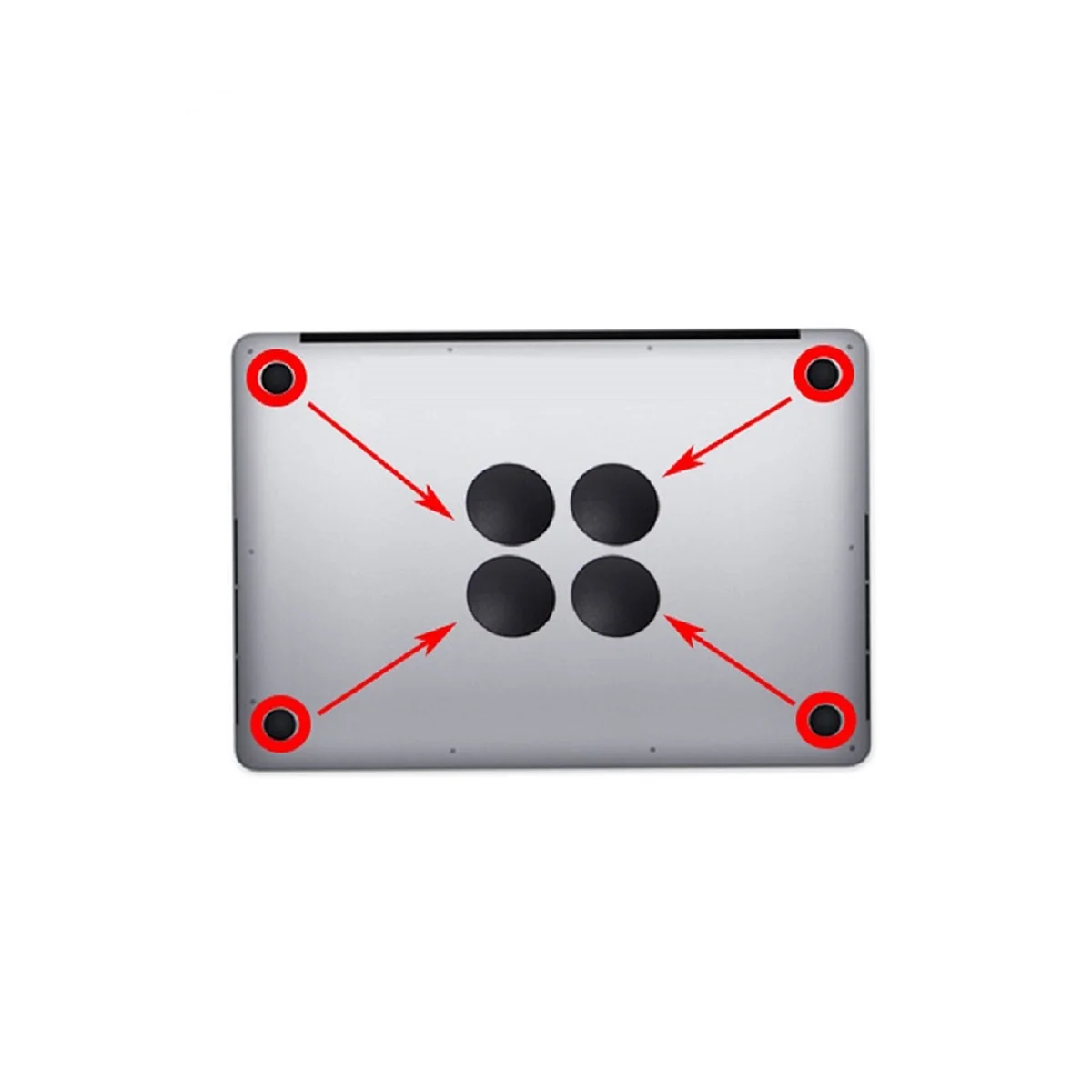 Para Pro A1706 A1989 A2251 A2159 Laptops Caixa Inferior Tampa Traseira Parafuso + Caixa Inferior Foot Pad + Chave De Fenda Kit B