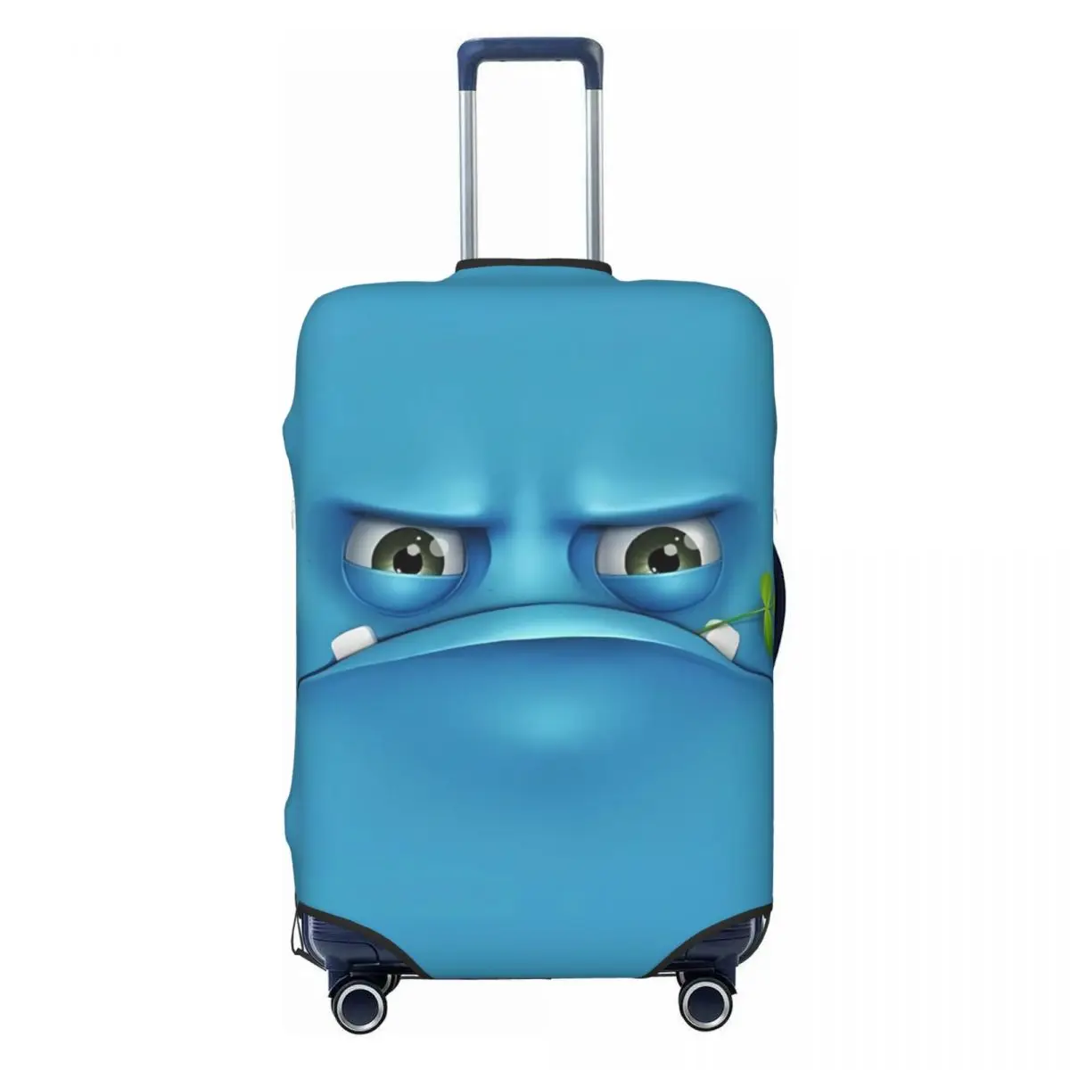 Funny Expression Suitcase Cover Face Animated Travel Practical Travel Protection Luggage Accesories Vacation