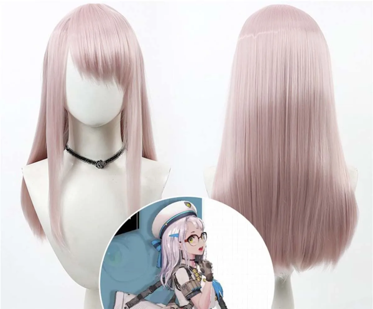 

Высококачественный термостойкий синтетический парик для косплея в стиле Game Neon, розовый, 2026