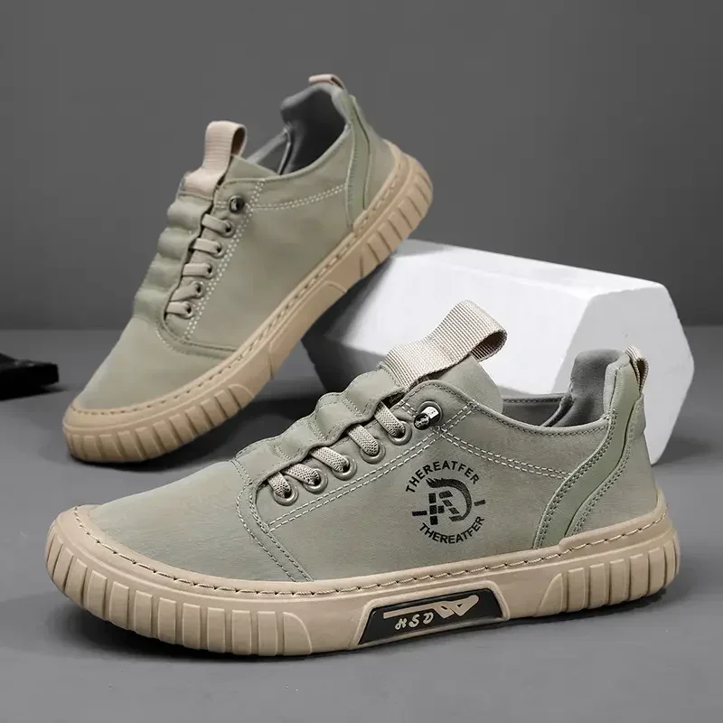 Men Casual Shoes Breathable Black Sneakers Fashion Driving Walking Tennis Shoes for Male Skate Flats Zapatillas Hombre view 2