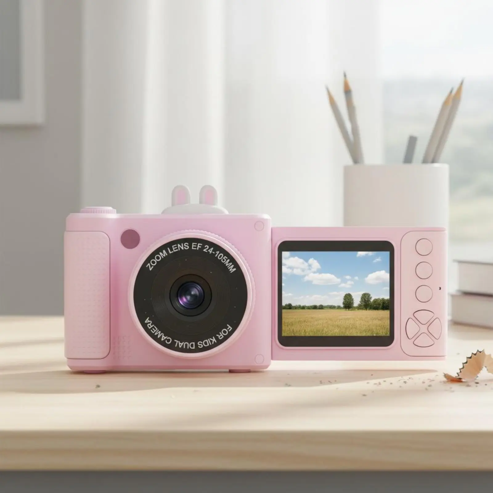Kids Camera Multifunction Children's Digital Camera 1080P Recording 32GB SD Card for Gift, Travel