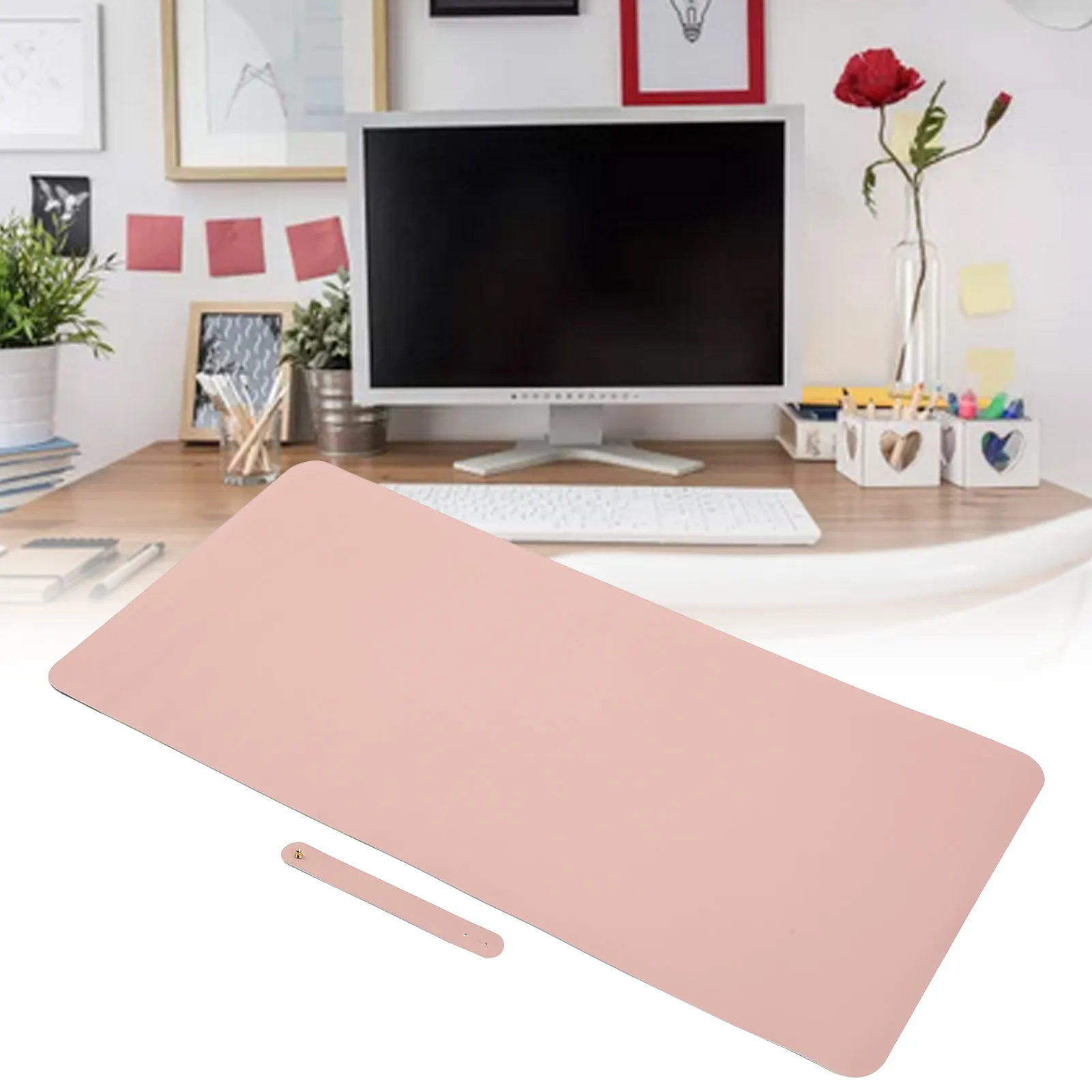 Desk Mouse Pad DoubleSided Table Mat Multifunctional Waterproof Leather Writing Desk Mouse Pad Mouse Mat Waterproof Mouse Pad