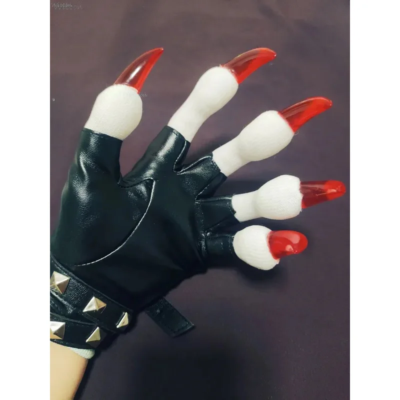 

CyFurry Gloves Kig Fursuit Paws Kigurumi Cosplay Plush Gloves& Handwear Summer Gloves Claw Black White Multicolor Claw Furry Sui