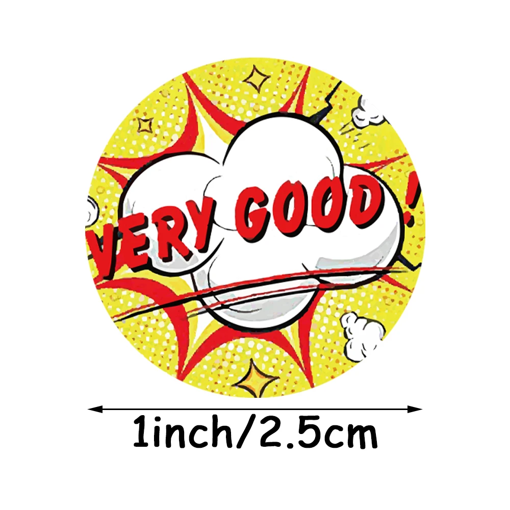 สติกเกอร์รางวัลน่ารักใหม่100-500ชิ้นพร้อมสติ๊กเกอร์สร้างแรงบันดาลใจสำหรับเด็กนักเรียนโรงเรียน