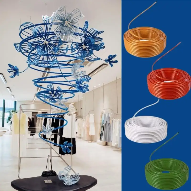 

Styling Tube PVC Aluminum Plastic Molding Pipe Party Decoration Large Fake Flowers Stem DIY Props Wedding Party Decoration