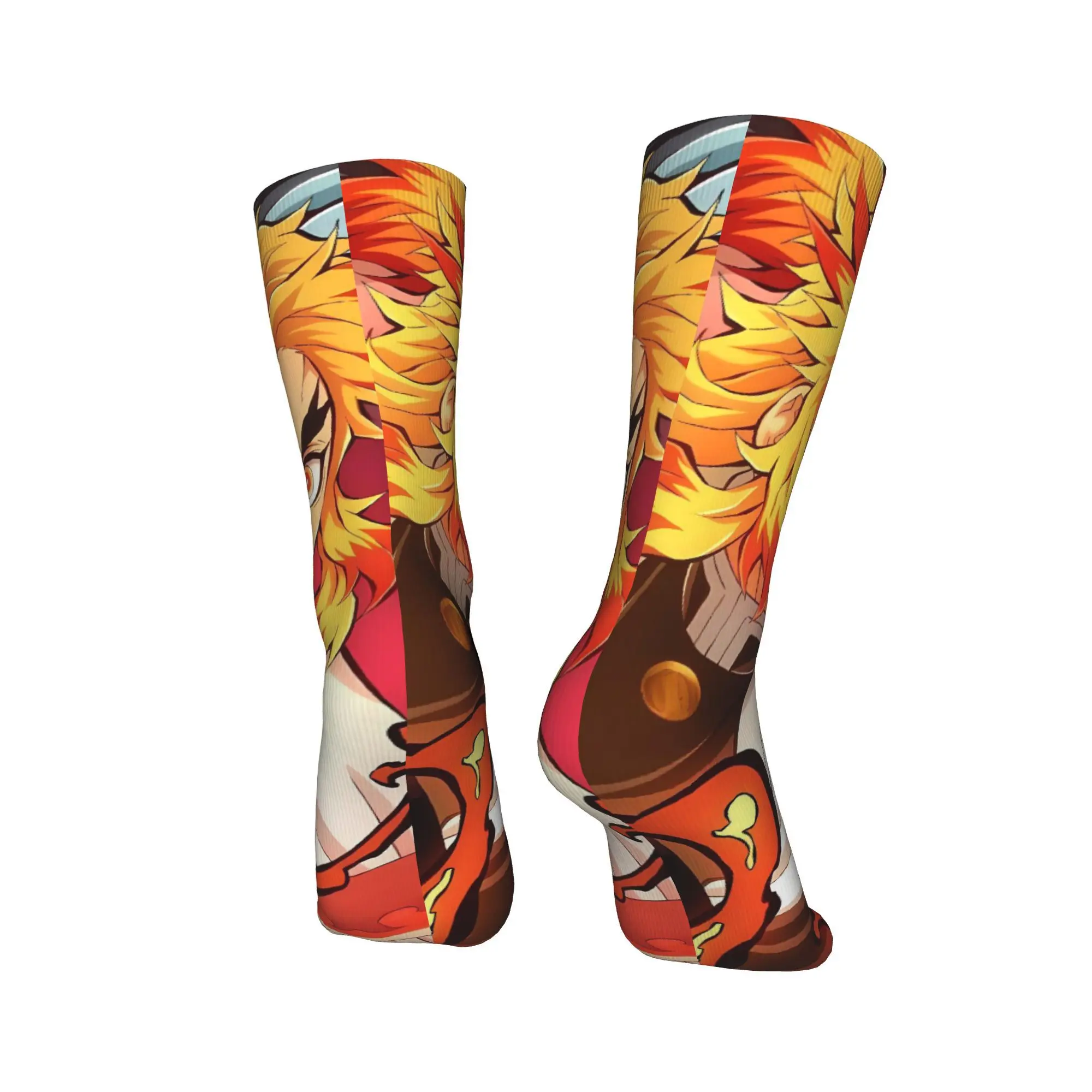 جوارب رجالية أنيمي كيوجورو رينجوكو جوارب شتوية مريحة جوارب جرافيك للجري مضادة للانزلاق