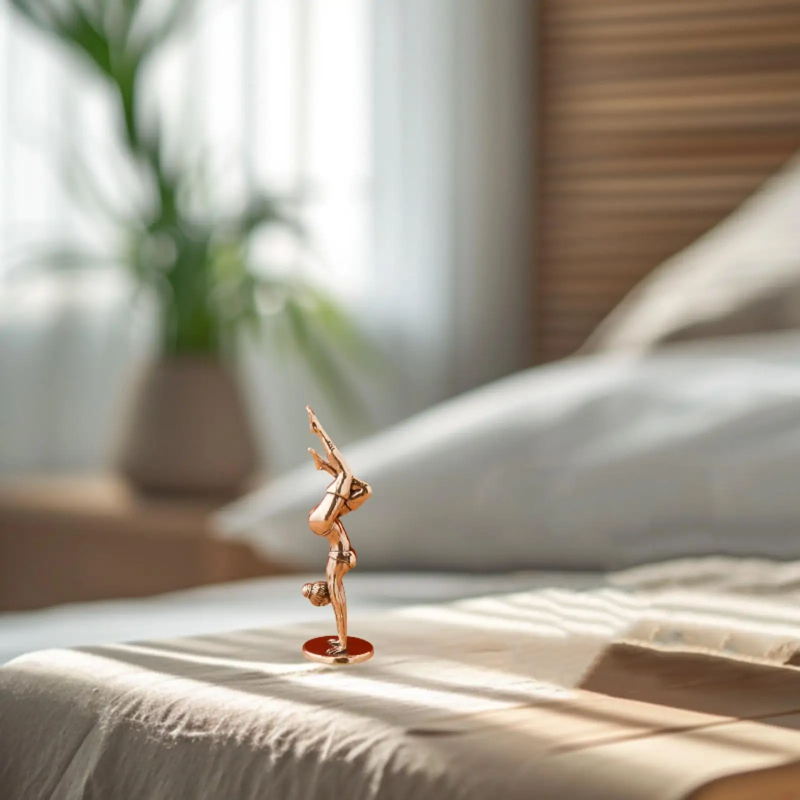 Girl Pose Statue Girl Ornament Abstract Art Housewarming Gift Collectible Girl Figurine for Fireplace Indoor Desktop Walkway