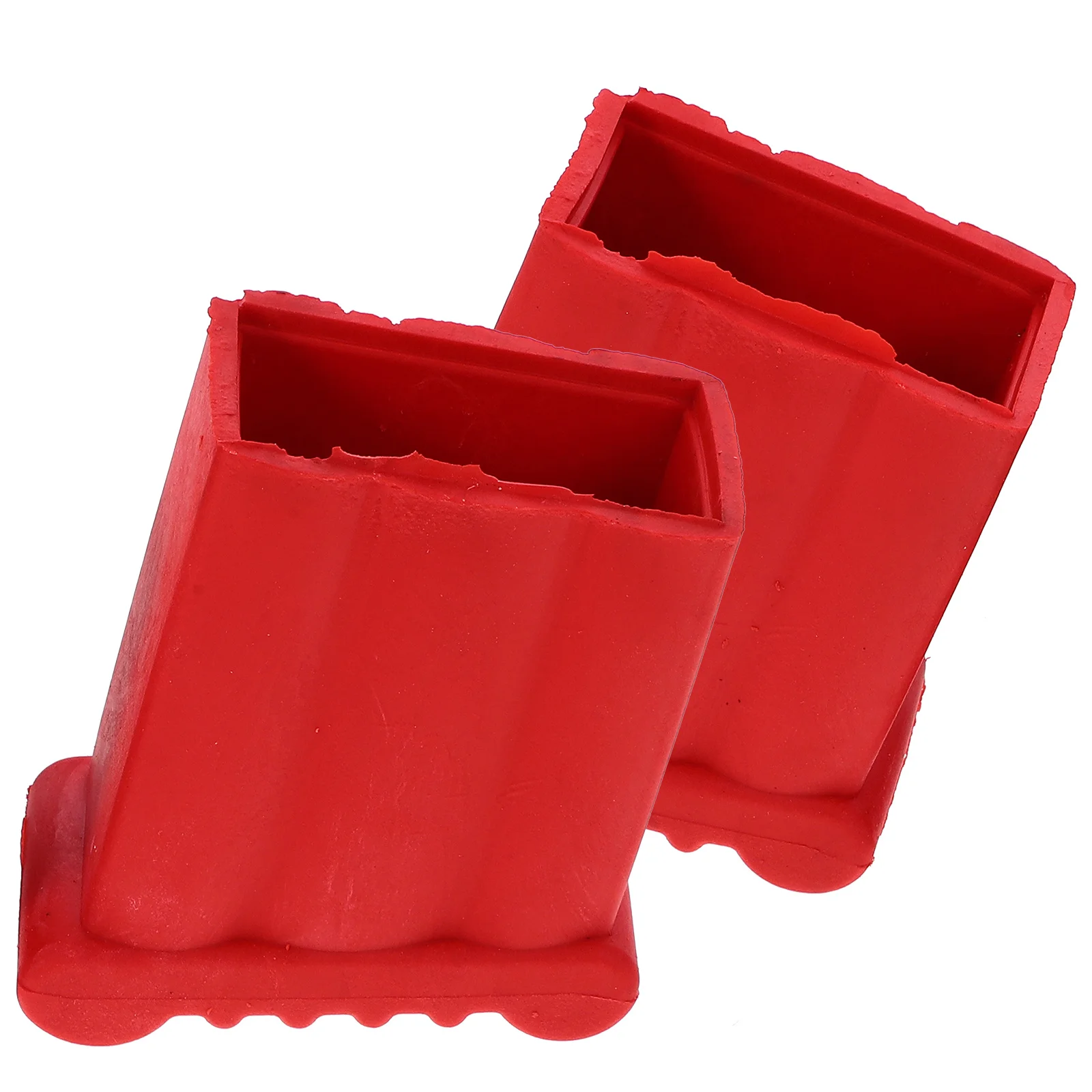 

2Pcs Ladder Feet Safety Cover Red Protective Anti-Slip Pad Noise Reducing Durable Ladder Accessories Stepladder Feet Cover