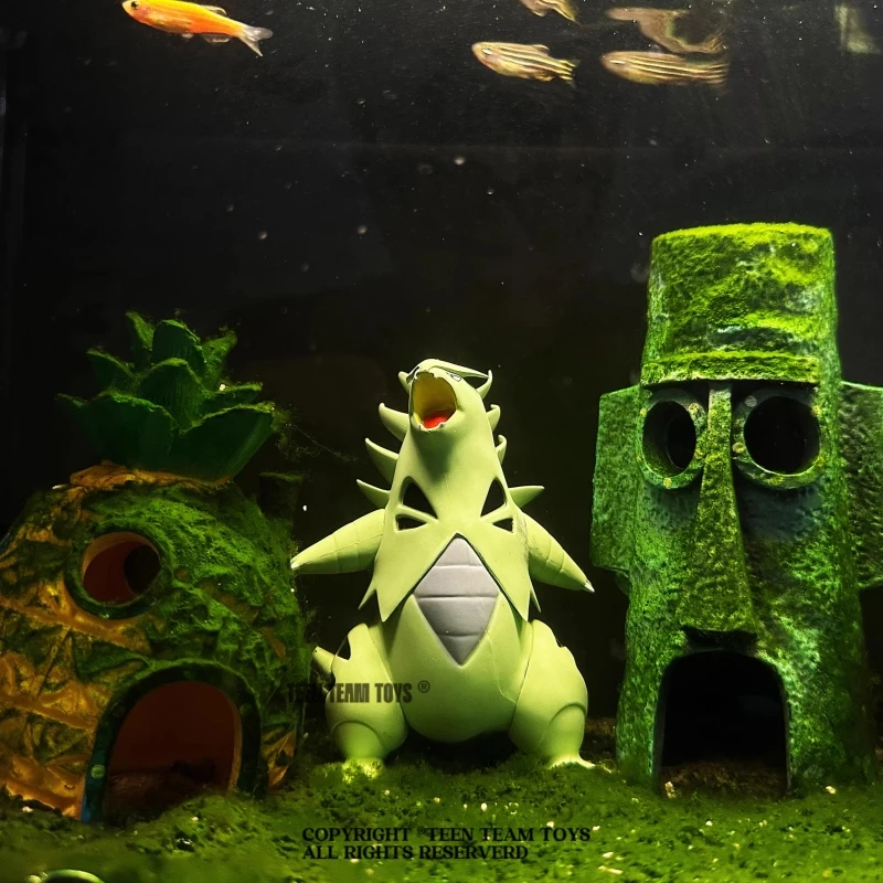 

Pokemon Anime Series 10Cm Tyranitar Two Forms Pvc Garage Kit Fish Tank Ornament Boy Home Computer Desktop Collect Toys