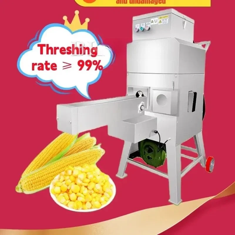 Stainless Steel Frozen Food Industry Sweet And Fresh Corn Shelling Machine With Conveyor Belt
