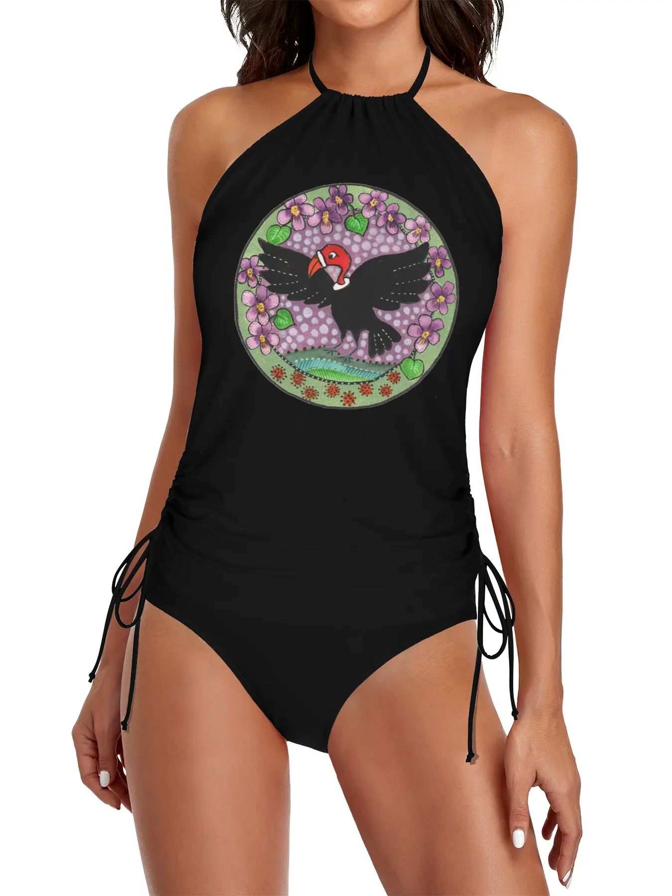 

V is for Vulture Split Swimsuit Set Women's bathing suits Summer women's clothing beach dress for women beachwear woman 2025