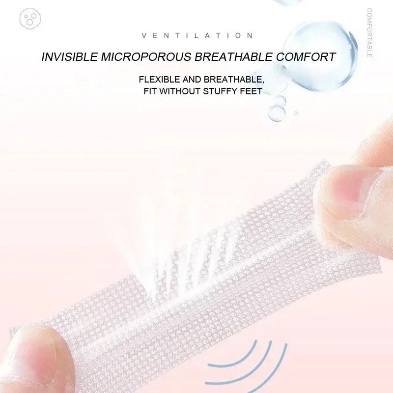 Pelindung Tumit PE 5M untuk Sepatu Wanita, Pelindung Tumit Tak Terlihat, Produk Perawatan Kaki, Stiker Anti-Aus Multifungsi, Aksesoris Sepatu