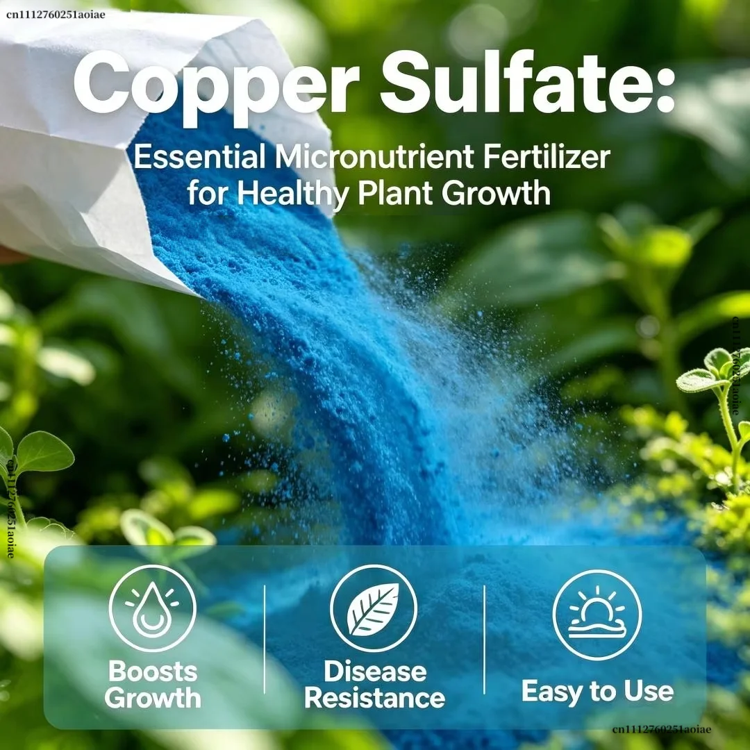 Copper Sulfate Pentahydrate Water‑soluble Trace Element Fertilizer Soil Mineral Supplement For Plant Growth Garden