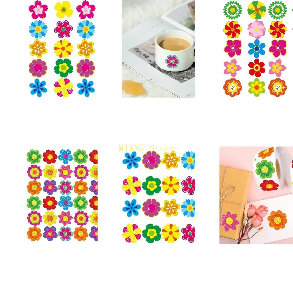 

500 шт. Цветочная наклейка для скрапбукинга, упаковка журнала, детская наклейка, награда, лучшая распродажа
